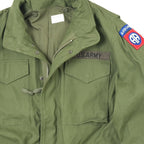 SESSLER M-65 Field Jacket OD Field Jacket [Early Model, No Epaulettes] [82nd Airborne Division Patch Included]