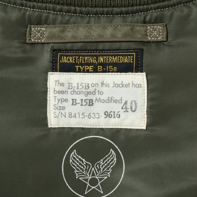 BUZZ RICKSON'S（バズリクソン）Type B-15B(MOD.) “B.RICKSON