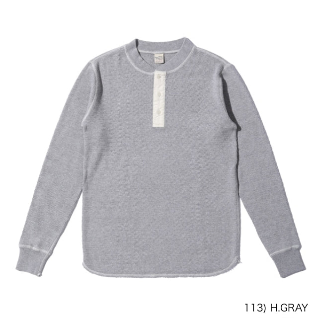 BUZZ RICKSON'S （バズリクソン）THERMAL HENLEY NECK T-SHIRTS サーマル ヘンリーネック ロングスリーブ シャツ [BR68130]