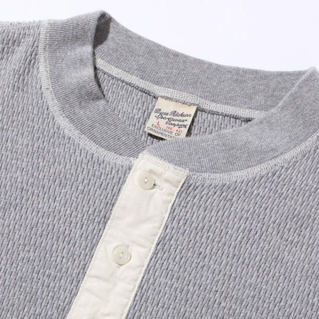 BUZZ RICKSON'S （バズリクソン）THERMAL HENLEY NECK T-SHIRTS サーマル ヘンリーネック ロングスリーブ シャツ [BR68130]