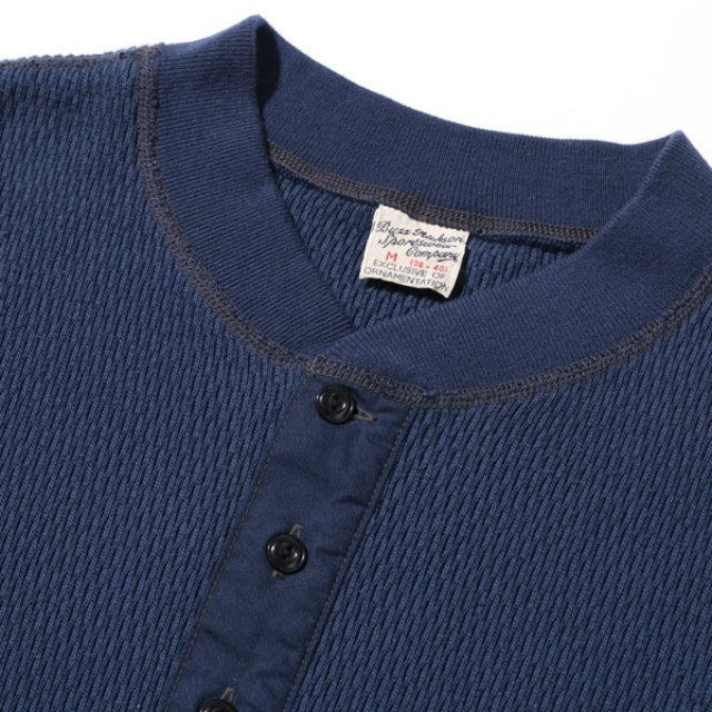 BUZZ RICKSON'S （バズリクソン）THERMAL HENLEY NECK T-SHIRTS サーマル ヘンリーネック ロングスリーブ シャツ [BR68130]