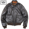 MORGAN MEMPHIS BELLE（モーガン メンフィスベル）Type A-2 Classic レザー フライトジャケット [AFマーク無し][台襟付][馬革][ダークブラウン][MG-603]【中田商店】