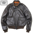 MORGAN MEMPHIS BELLE Type A-2 Classic Leather Flight Jacket [No AF mark] [With stand collar] [Horse leather] [Dark brown] [Nakada Shoten]