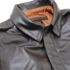 MORGAN MEMPHIS BELLE Type A-2 Classic Leather Flight Jacket [No AF mark] [With stand collar] [Horse leather] [Dark brown] [Nakada Shoten]