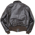 MORGAN MEMPHIS BELLE Type A-2 Classic Leather Flight Jacket [No AF mark] [With stand collar] [Horse leather] [Dark brown] [Nakada Shoten]