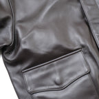 MORGAN MEMPHIS BELLE Type A-2 Classic Leather Flight Jacket [No AF mark] [With stand collar] [Horse leather] [Dark brown] [Nakada Shoten]
