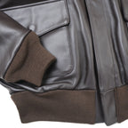 MORGAN MEMPHIS BELLE Type A-2 Classic Leather Flight Jacket [No AF mark] [With stand collar] [Horse leather] [Dark brown] [Nakada Shoten]