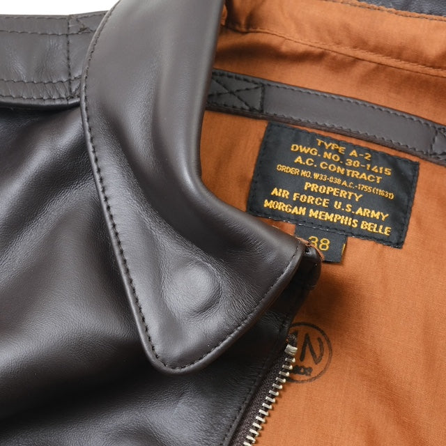 MORGAN MEMPHIS BELLE Type A-2 Classic Leather Flight Jacket [No AF