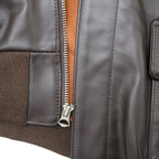 MORGAN MEMPHIS BELLE Type A-2 Classic Leather Flight Jacket [No AF mark] [With stand collar] [Horse leather] [Dark brown] [Nakada Shoten]