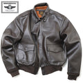 MORGAN MEMPHIS BELLE Type A-2 Classic Leather Flight Jacket [No AF Mark] [With Stand Collar] [Cowhide] [Dark Brown] [MG-601-DK] [Nakada Shoten]