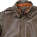 MORGAN MEMPHIS BELLE Type A-2 Classic Leather Flight Jacket [No AF mark] [With stand collar] [Cowhide] [Light brown] [Nakada Shoten]