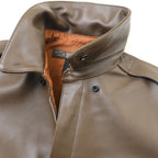 MORGAN MEMPHIS BELLE Type A-2 Classic Leather Flight Jacket [No AF mark] [With stand collar] [Cowhide] [Light brown] [Nakada Shoten]