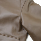 MORGAN MEMPHIS BELLE Type A-2 Classic Leather Flight Jacket [No AF mark] [With stand collar] [Cowhide] [Light brown] [Nakada Shoten]