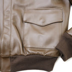MORGAN MEMPHIS BELLE Type A-2 Classic Leather Flight Jacket [No AF mark] [With stand collar] [Cowhide] [Light brown] [Nakada Shoten]