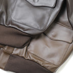 MORGAN MEMPHIS BELLE Type A-2 Classic Leather Flight Jacket [No AF mark] [With stand collar] [Cowhide] [Light brown] [Nakada Shoten]