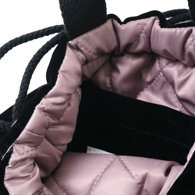 HOUSTON VELVETEEN EFFECT BAG Embroidered Velvet Effects Bag [MAP] [Letter Pack Plus compatible]