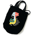 HOUSTON VELVETEEN EFFECT BAG Embroidered Velvet Effects Bag [MAP] [Letter Pack Plus compatible]