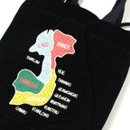HOUSTON VELVETEEN EFFECT BAG Embroidered Velvet Effects Bag [MAP] [Letter Pack Plus compatible]