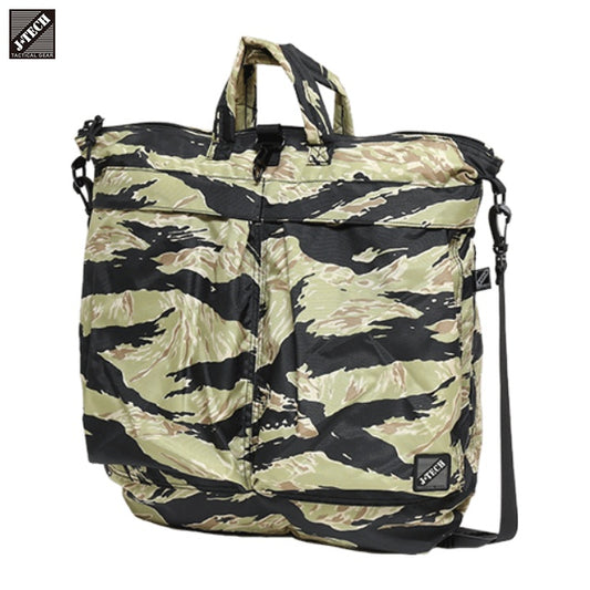 J-TECH（ジェイテック）HELMET BAG [Tiger Stripe] 米軍タイプ1970'S ヘルメットバッグ 420デニールナイロン【中田商店】