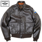 MORGAN MEMPHIS BELLE Type A-2 Classic Leather Flight Jacket [With AF Mark] [With Stand Collar] [Cowhide] [Dark Brown] [Nakada Shoten]