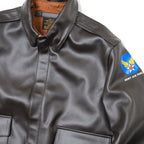 MORGAN MEMPHIS BELLE Type A-2 Classic Leather Flight Jacket [With AF Mark] [With Stand Collar] [Cowhide] [Dark Brown] [Nakada Shoten]