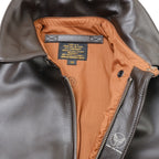 MORGAN MEMPHIS BELLE Type A-2 Classic Leather Flight Jacket [With AF Mark] [With Stand Collar] [Cowhide] [Dark Brown] [Nakada Shoten]