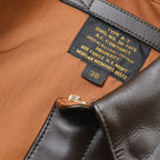 MORGAN MEMPHIS BELLE Type A-2 Classic Leather Flight Jacket [With AF Mark] [With Stand Collar] [Cowhide] [Dark Brown] [Nakada Shoten]