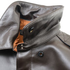 MORGAN MEMPHIS BELLE Type A-2 Classic Leather Flight Jacket [With AF Mark] [With Stand Collar] [Cowhide] [Dark Brown] [Nakada Shoten]