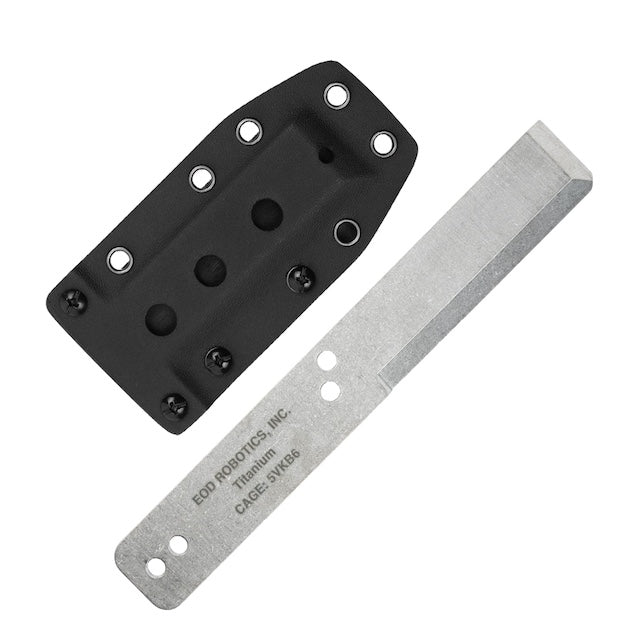 MARATAC（マラタック）Tumbled Titanium EOD Robotics Breacher Bar Large カイデックスシース付き [MT0018-L-WS][チタン ブリーチャーバー ラージ]【レターパックプラス対応】