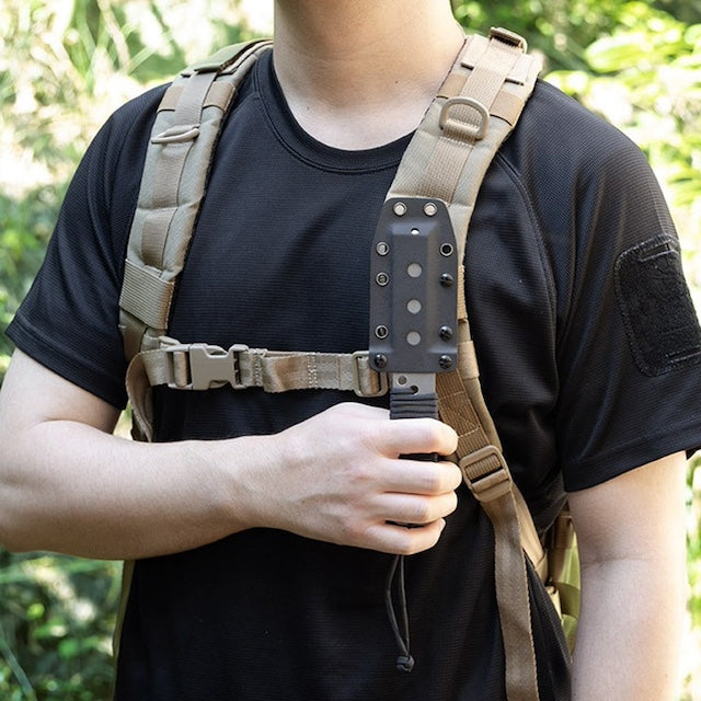 MARATAC（マラタック）Tumbled Titanium EOD Robotics Breacher Bar Large カイデックスシース付き [MT0018-L-WS][チタン ブリーチャーバー ラージ]【レターパックプラス対応】