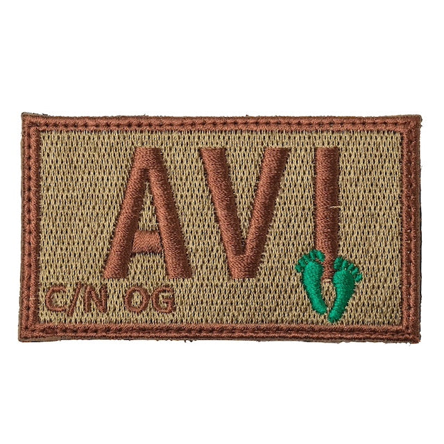 Military Patch（ミリタリーパッチ）ジョリーグリーン AVI C/N OG [OCP]【レターパックプラス対応】【レターパックライト対応】