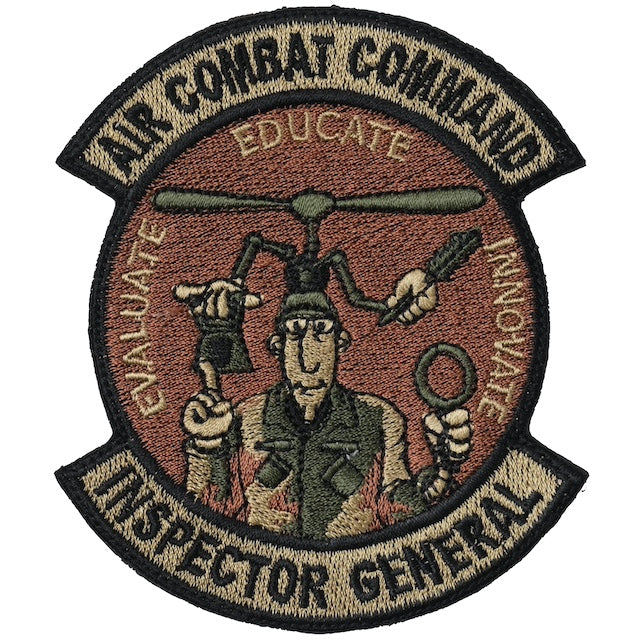 Military Patch（ミリタリーパッチ）AIR COMBAT COMMAND INSPECTOR GENERAL [OCP]【レターパックプラス対応】【レターパックライト対応】