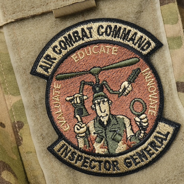 Military Patch（ミリタリーパッチ）AIR COMBAT COMMAND INSPECTOR GENERAL [OCP]【レターパックプラス対応】【レターパックライト対応】
