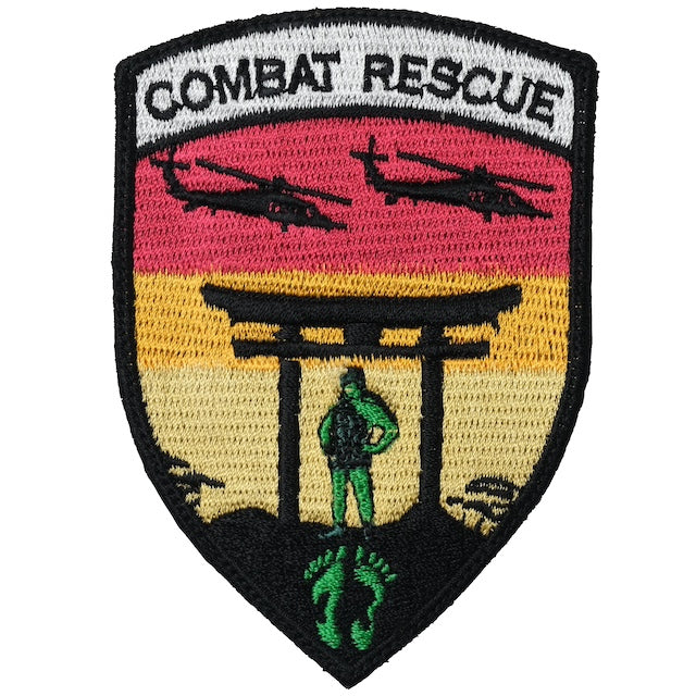 Military Patch（ミリタリーパッチ）ジョリーグリーン COMBAT RESCUE 鳥居【レターパックプラス対応】【レターパックライト対応】