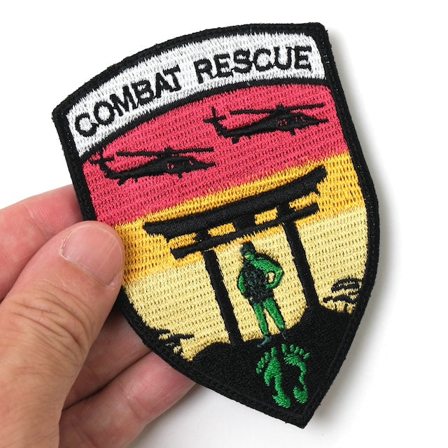 Military Patch（ミリタリーパッチ）ジョリーグリーン COMBAT RESCUE 鳥居【レターパックプラス対応】【レターパックライト対応】
