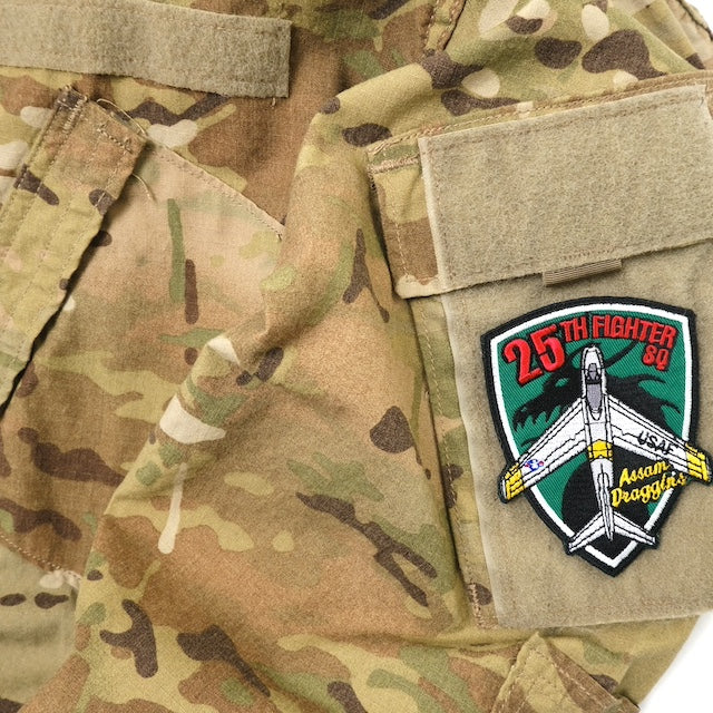 Military Patch（ミリタリーパッチ）25TH FIGHTER SQ シールド型【レターパックプラス対応】【レターパックライト対応】