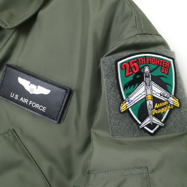 Military Patch（ミリタリーパッチ）25TH FIGHTER SQ シールド型【レターパックプラス対応】【レターパックライト対応】