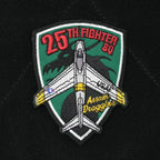 Military Patch（ミリタリーパッチ）25TH FIGHTER SQ シールド型【レターパックプラス対応】【レターパックライト対応】