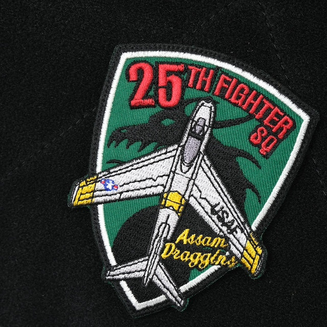 Military Patch（ミリタリーパッチ）25TH FIGHTER SQ シールド型【レターパックプラス対応】【レターパックライト対応】