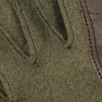 World Surplus French Military Wool Leather Gloves [OLIVE] [Unused] [Letter Pack Plus compatible]
