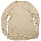 US（米軍放出品）ARMY BASE LAYER FLAME RESISTANT L/S UNDERSHIRT [MOISTURE WICKING][TAN][難燃性素材]【レターパックプラス対応】