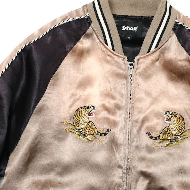 Schott（ショット）RAYON SUKA ASING JACKET レーヨン スカ エイジングジャケット [ベージュ][782-5152008]