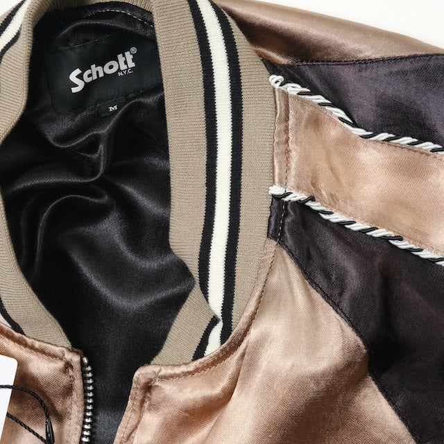 Schott（ショット）RAYON SUKA ASING JACKET レーヨン スカ エイジングジャケット [ベージュ][782-5152008]