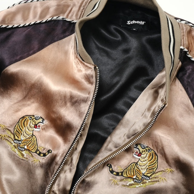 Schott（ショット）RAYON SUKA ASING JACKET レーヨン スカ エイジングジャケット [ベージュ][782-5152008]