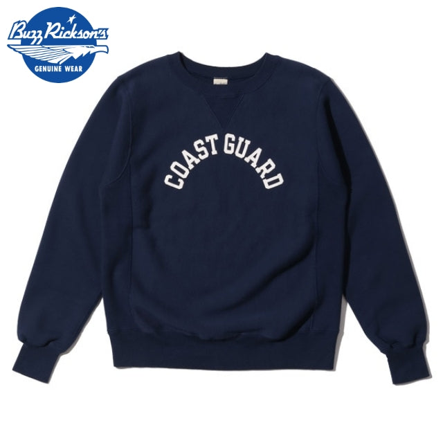 BUZZ RICKSON'S HORIZONTAL KNITTING SWEAT SHIRTS "COAST GUARD" [BR68913][NAVY]