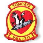 Military Patch（ミリタリーパッチ）USMC ミリタリーパッチ "VMA-311 TOMCATS" [フック付き]【レターパックプラス対応】【レターパックライト対応】