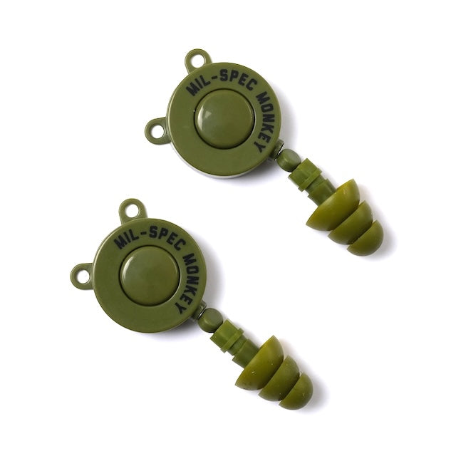 MSM（ミルスペックモンキー）Retracto-Plugs [巻き取り式イヤープラグ(耳栓)][耳栓カラーOD]【レターパックプラス対応】【レターパックライト対応】