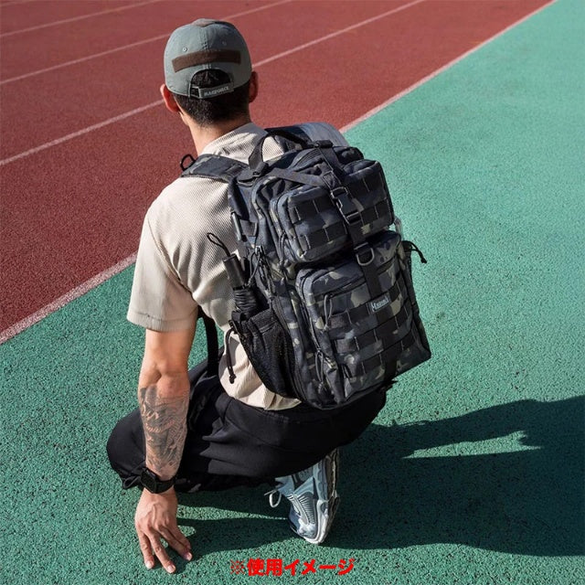 MAGFORCE Mid-Tech Sniper Backpack 500D [MF-A0562] [Black Camo] [Black PVC]