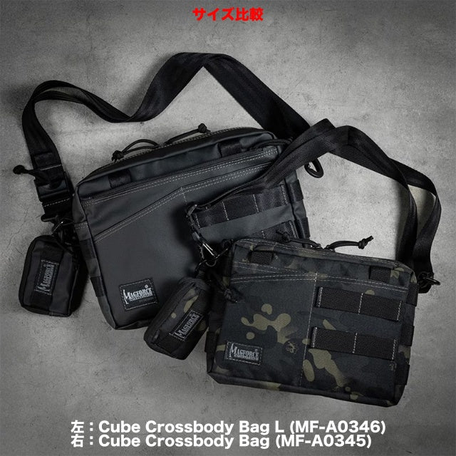 MAGFORCE（マグフォース）Cube Crossbody Bag L [MF-A0346][Black Camo][Black PVC][キューブ クロスボディバッグ ラージ]