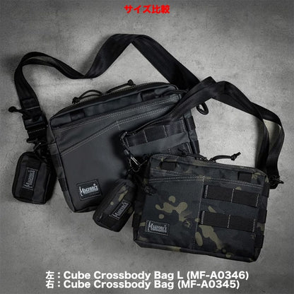 MAGFORCE（マグフォース）Cube Crossbody Bag L [MF-A0346][Black Camo][Black PVC][キューブ クロスボディバッグ ラージ]
